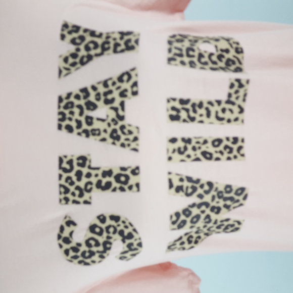 Wildfox Stay Wild Leopard Keke Distressed Tee - Picture 2 of 9